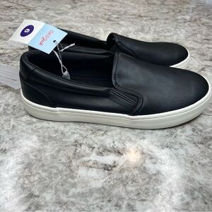 Cat & Jack loafers size 6 unisex boys girls black white NEW NWT school uniform